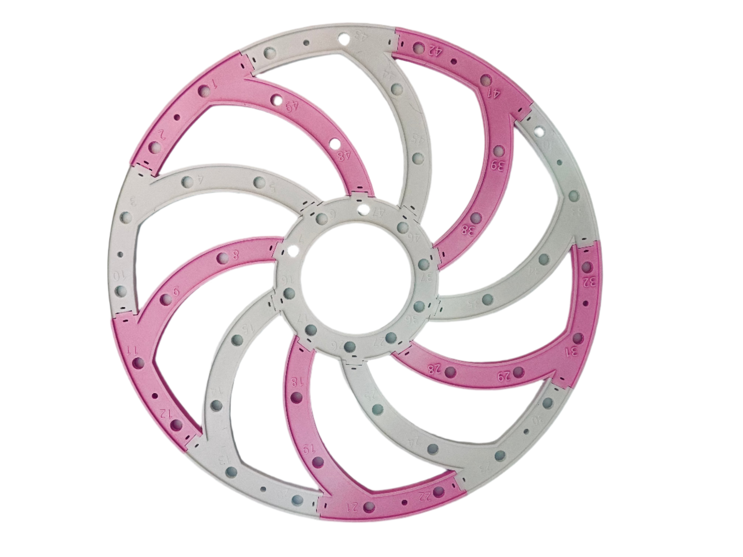 50 Pixel Peppermint Spinner